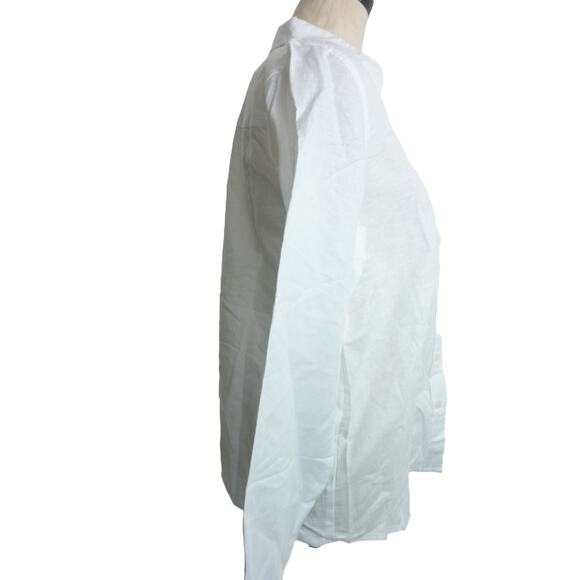 NWT J.Crew Linen Blend Button-Up Shirt Size M - Picture 2 of 5
